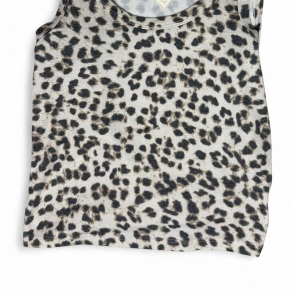 Z Supply Luxe Leopard Print Scoop Neck Cozy Tank Top NWT Small Y2K Loungewear - Picture 5 of 7